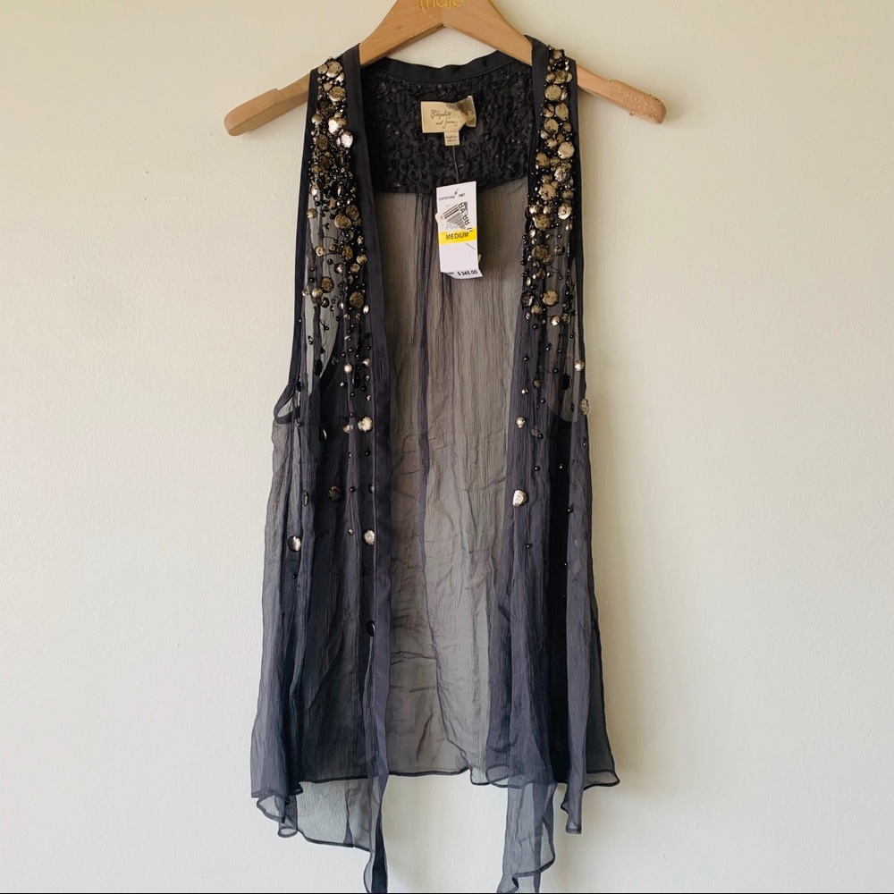 Elizabeth & James sheer silk vest
